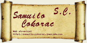 Samuilo Čokorac vizit kartica